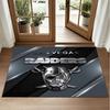Las Vegas Raiders Design Kristall-Samt-Teppich Weich Dekorative Matte für Schlafzimmer Eingang