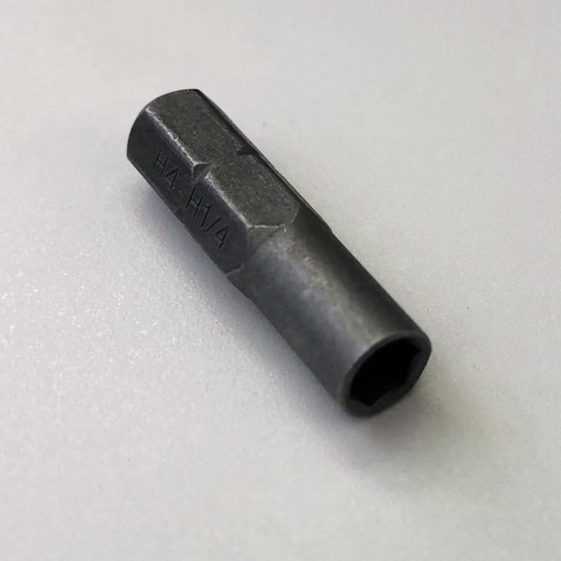 6.35mm 1/4" Insert Bit adapter to 4mm Bit Hexagonal Holders Screw Driver Bit Adapter Manual/Electric Screw Driver Bit Ad