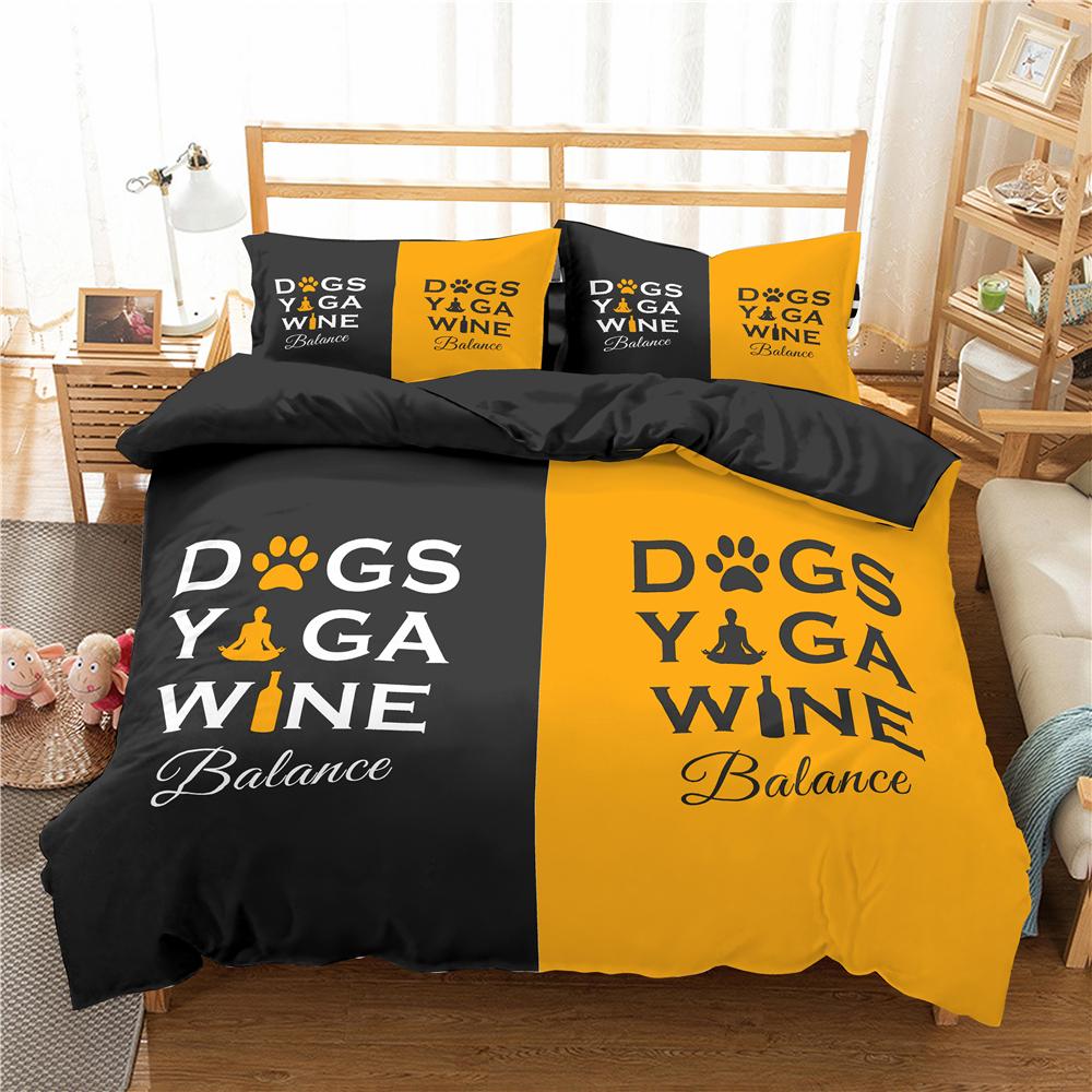 Lover Couples King Queen Duvet Cover Black And White Printed Bedding Set For Adults Valentine's Day Bedroom Decor Quilt Cover