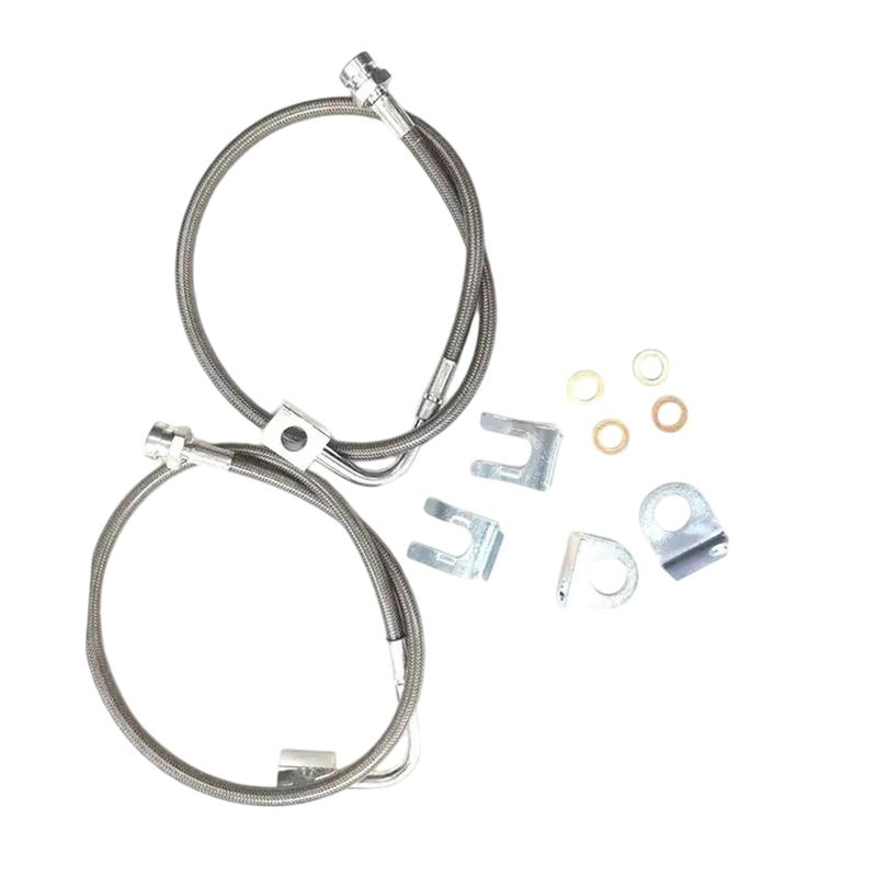 2PCS Rear Brake Lines Extended For 4-6in Lift For Jeep For Wrangler JK OEM 89708 Car Accessories