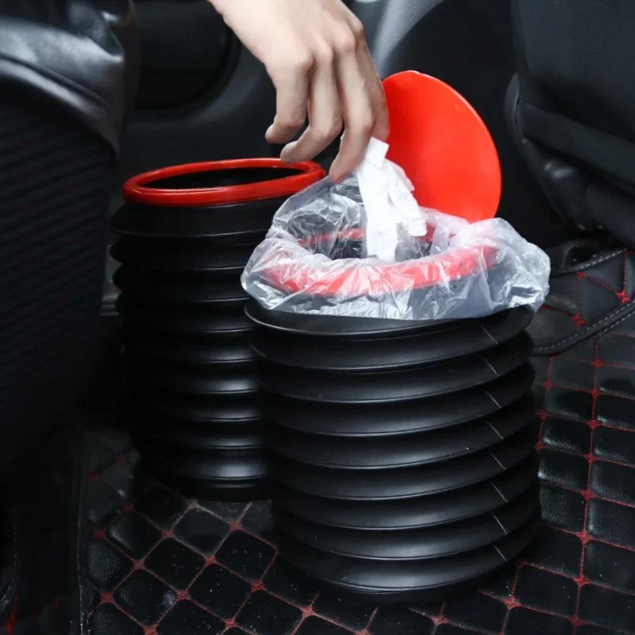 4L Car Folding Water Bucket With Lid, Car Trash Can, Foldable And Retractable Storage Bucket, Umbrella Bucket, Storage For Items