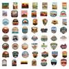 55 Badlands National Park Graffiti Stickers Decorative Scooter Waterproof Stickers