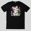 T-Shirt Cute Animal with Wildflowers Cotton Fun Funny Sayings Funny Cartoon