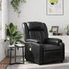 VidaXL Reclining Massage Armchair, Chair with Footrest, Seat with Backrest and Armrests Living Room, Modern, 373567