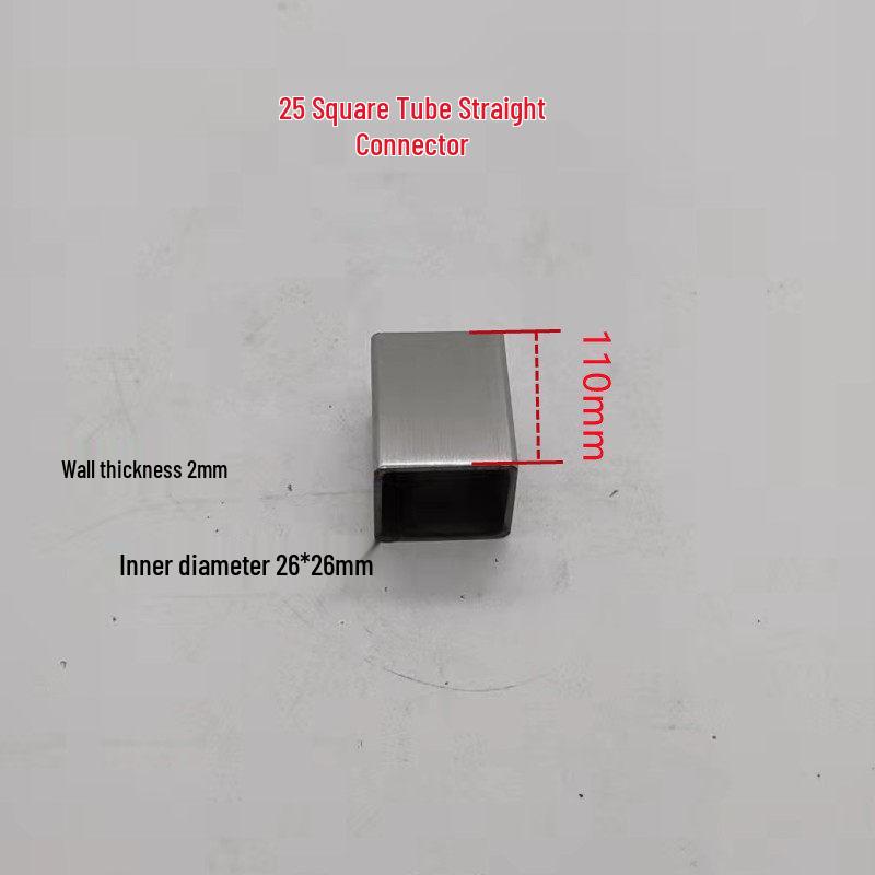 Stainless Steel 25x25 Square Tube Tee Connector for Shelving Display Racks