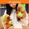Capybara Plush Toy Cute Frog Dinosaur Hat Backpack Funny Sleep Doll Comfort