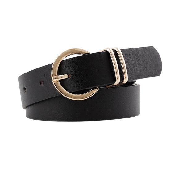 Женский Ремень Регулируемая Длина Ремень из Искусственной Кожи Джинсы Платья Рубашки Свитеры Пояс Универсальный Однотонный Пояс L