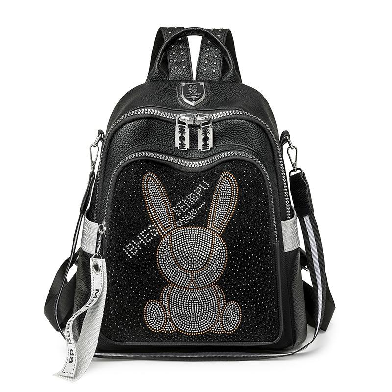 Rucksack Damen Heißer Diamant Pailletten Mode Punk Hohes Gefühl Große Kapazität Reise Persönlichkeit Tasche Baigou Rucksack