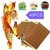 40PCS Natural Light Herbal Hot Patches for Back Knees Neck Shoulder Muscles and Joints