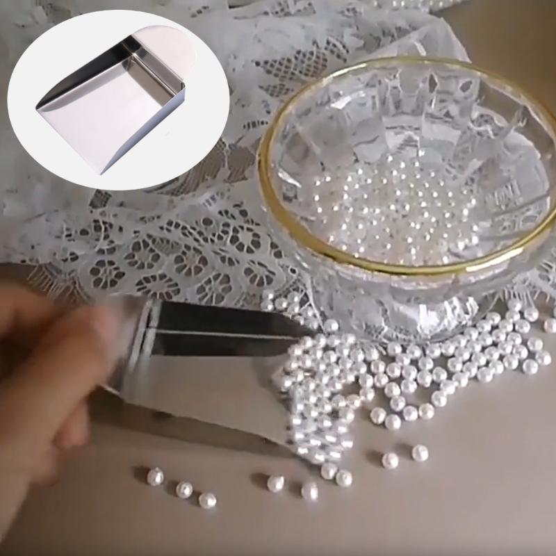 Convenient Metal Jewelry Powder Spoon Suitable for Collecting and Cleaning Dust in Jewelry Workshops Otolith Shovel
