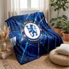 Chelsea FC Theme Blanket Soft Flannel Blanket Plush Throw Blanket Cozy Sofa Bed Blanket for Home Decor