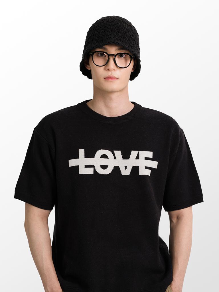 Hyeonseutyudio Love Short Sleeve Knit
