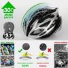Queshark Lightweight Cycling Helmet Integrally Molded Mountain Road Bike Cycling Safety Cap M Size 56cm-62cm