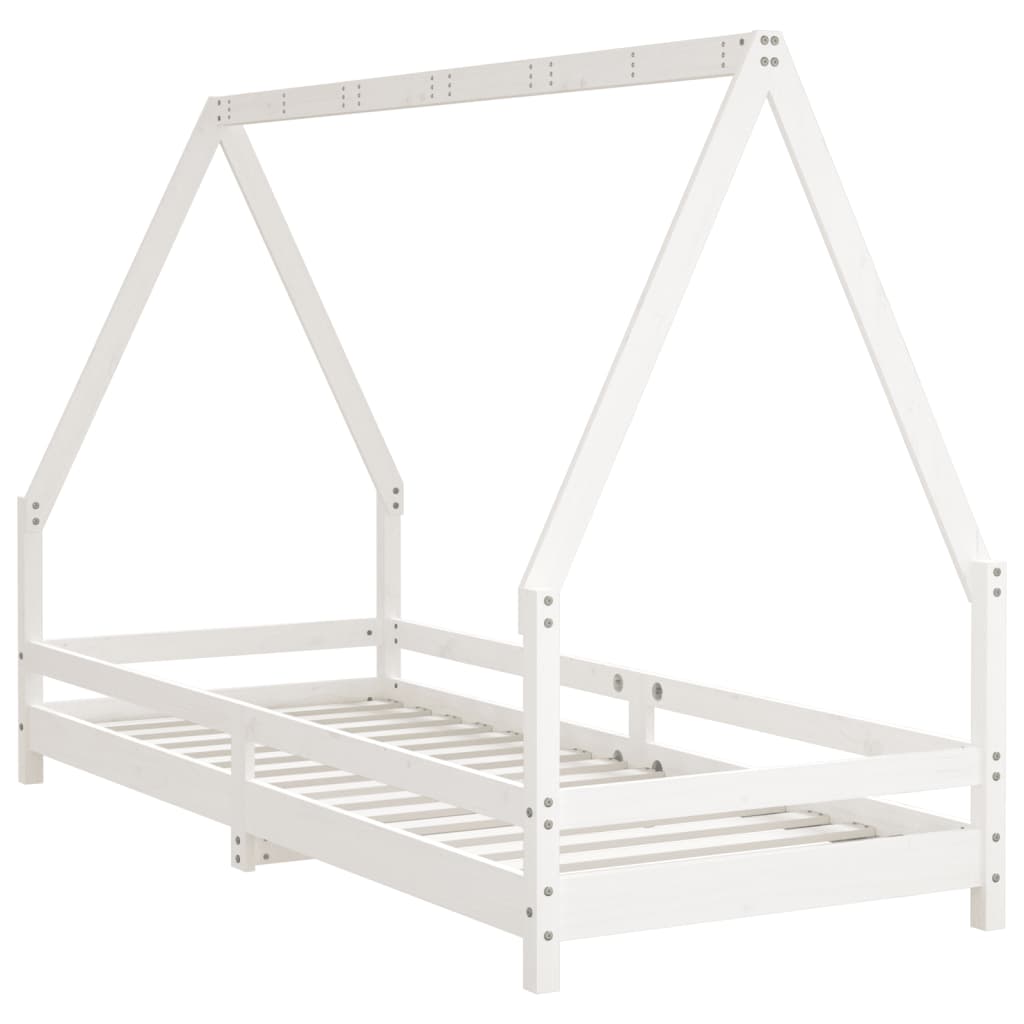 Children s Bed White 80x200 cm Solid Wood Pine
