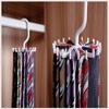2pcs Creative Multi-functional Plastic 360-degree Rotating Tie Rack Multi-purpose Rack Pawl 18 Scarv