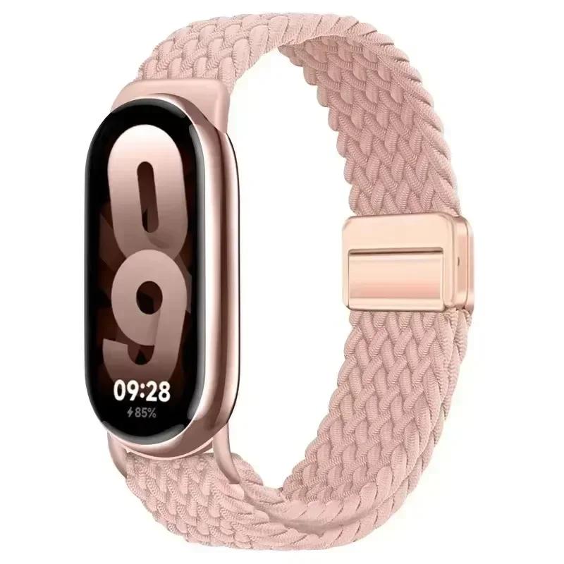 Braided Nylon Strap for Xiaomi Mi Band 10/9/8 Smart Watch Replaceable Wristband Correa for Xiaomi Mi Band 9/Mi Band 10 Bracelet