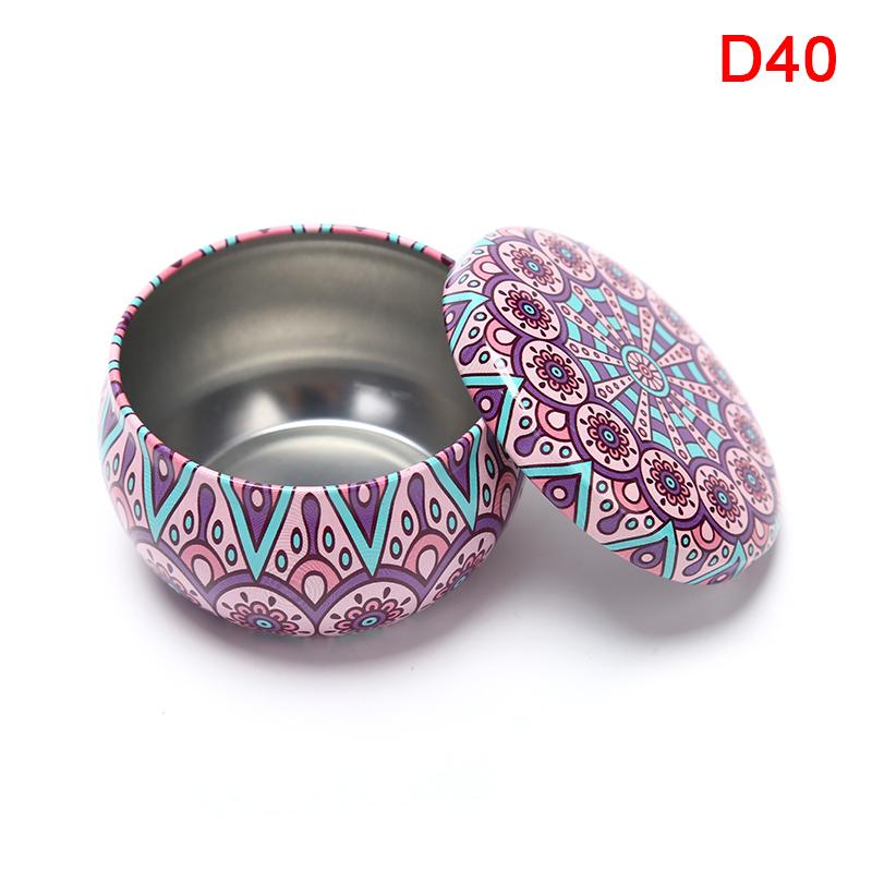 

1Pcs Tinplate Candy Box Cookie Case Home Decor Festive Drum-Shaped Supplies D40