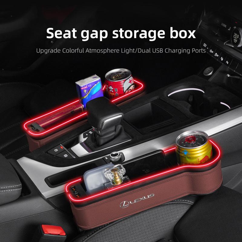 lexus Car Interior Atmosphere Light Storage Box Seat Gap Boxs For Lexus F SPORT ES RX NX LS UX LM LX GX LC RZ IS CT GS RC HS SC