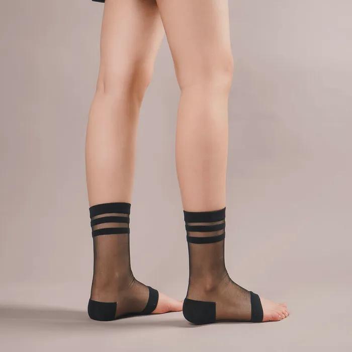 [Gift Wrapping] Mimin Open-toe Stockings 6 Colors