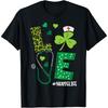 Love Shamrock Stethoscope Nurse Life St Patricks Day Women Cotton Men T Shirt