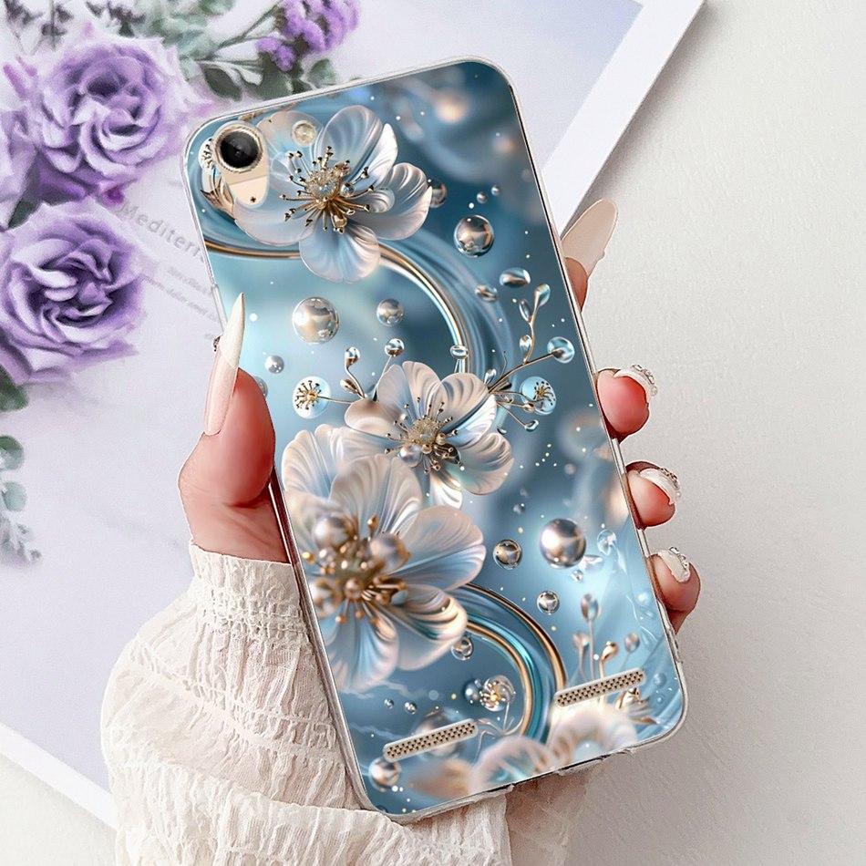 For Lenovo Vibe K5 / K5 Plus / K5 Pro L38041 A6020a40 A6020a46 Phone Case Elegant Floral Butterfly Soft Silicone TPU Cases