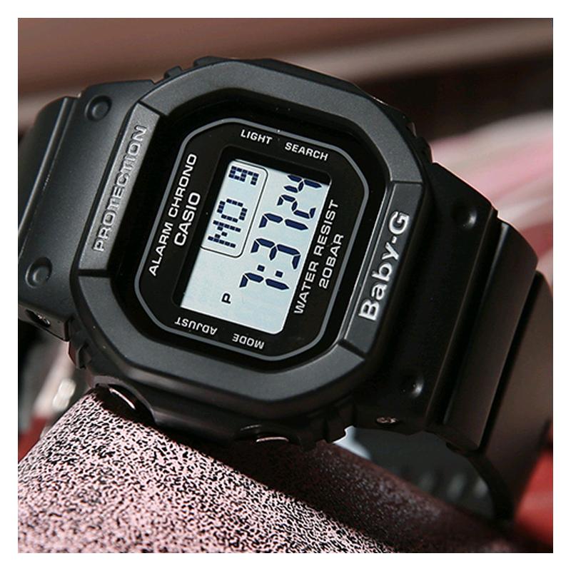 Casio BABY-G G-SHOCK 35th Anniversary Small Square Alarm Countdown Fully Automatic Calendar Shockproof Quartz Movement Resin Strap Japanese BGD-560-1A