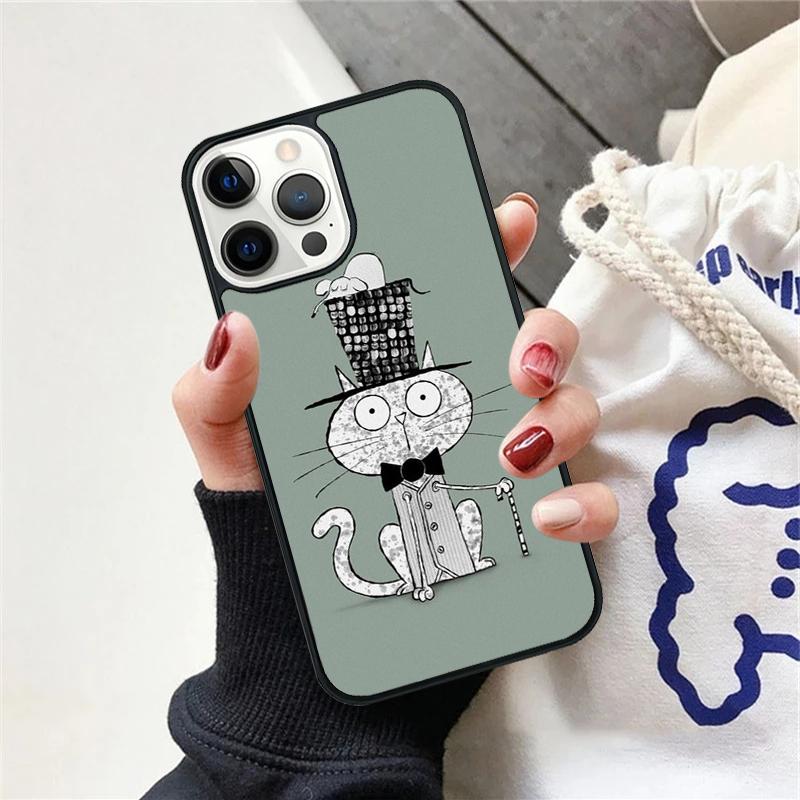 Cute Cat Animal Phone Case Cover For iPhone 17 Air 12 Plus Max for iPhone 17 Air 15 16 11 13 14 Pro Max Fundas