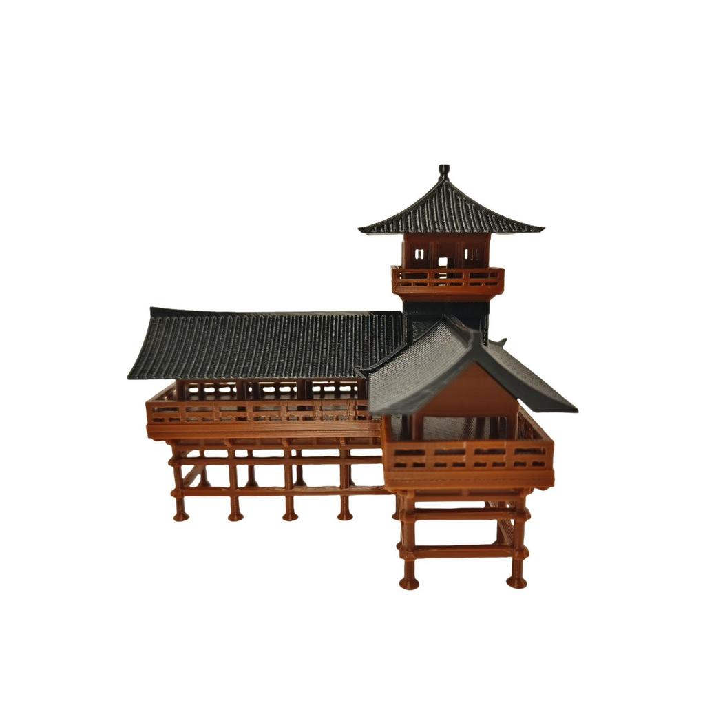 Chinese Style Micro Landscape 3D Printed Rockery for Fish Tanks and Bonsai Gardens