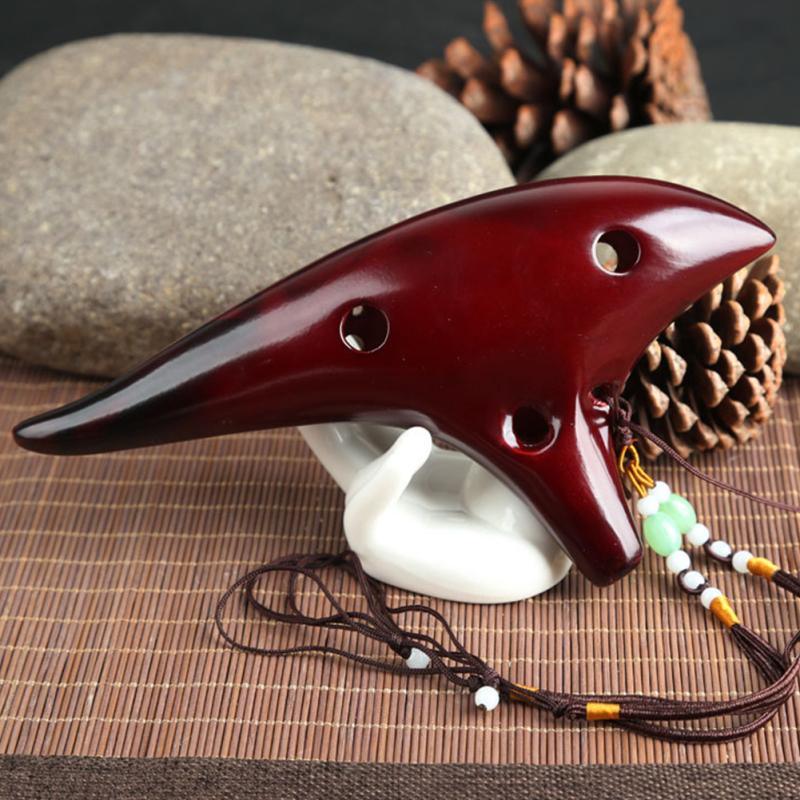 Classic 12 Hole Ceramic Ocarina Woodwind Instruments Flute
