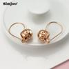 SIMJOO Retro Style New Style Okrągłe Kolczyki dla Pań