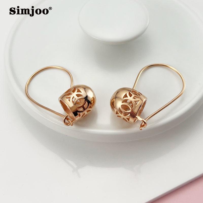 SIMJOO Retro Style New Style Okrągłe Kolczyki dla Pań