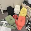 Solid Color Multifunctional Backpack Women's Lightweight Chest Bag