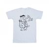 Damen/Damen Fred und Wilma Kiss Boyfriend-T-Shirt aus Baumwolle