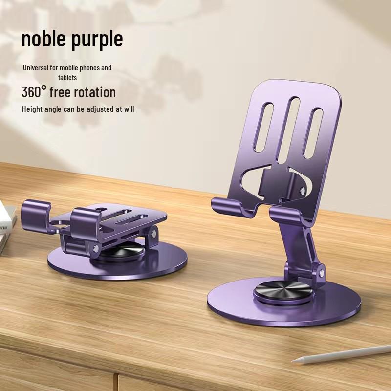 360° Rotating Foldable Aluminum Phone and Tablet Stand