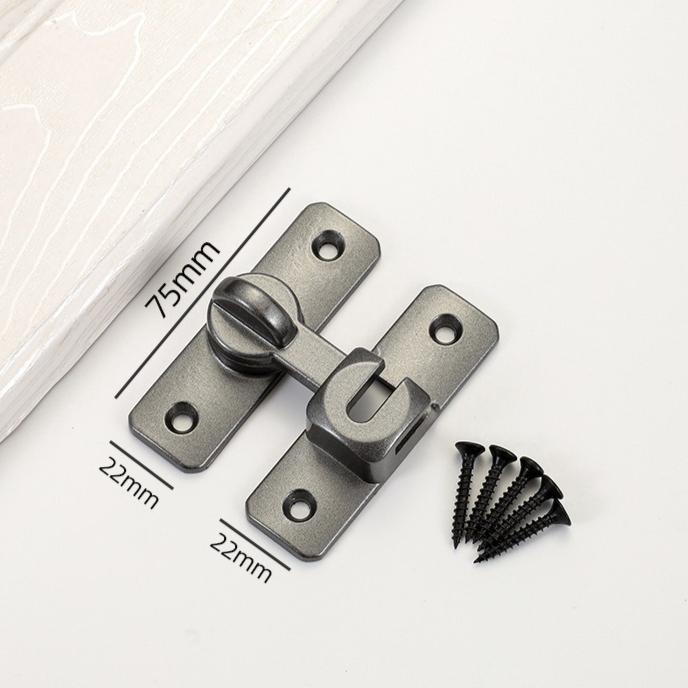 90/180 Degree Rotating Security Locks, Suitable for Barn Doors, Bathroom Sliding Doors, Garages, Bedrooms,Durable Zinc Alloy Security Door Locks