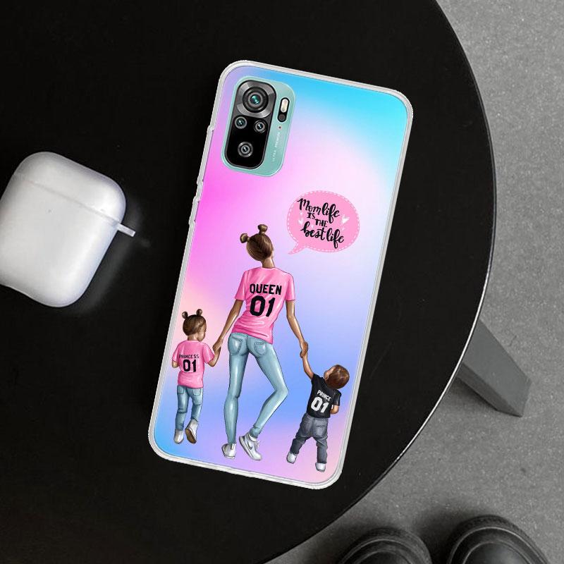 Woman Fashion Girl Super Mom Baby Phone Case Cover for Xiaomi Redmi Note 15 14 13 12 11 Pro Plus 14S 12S 11S 11T 11E 10S 10 Cust