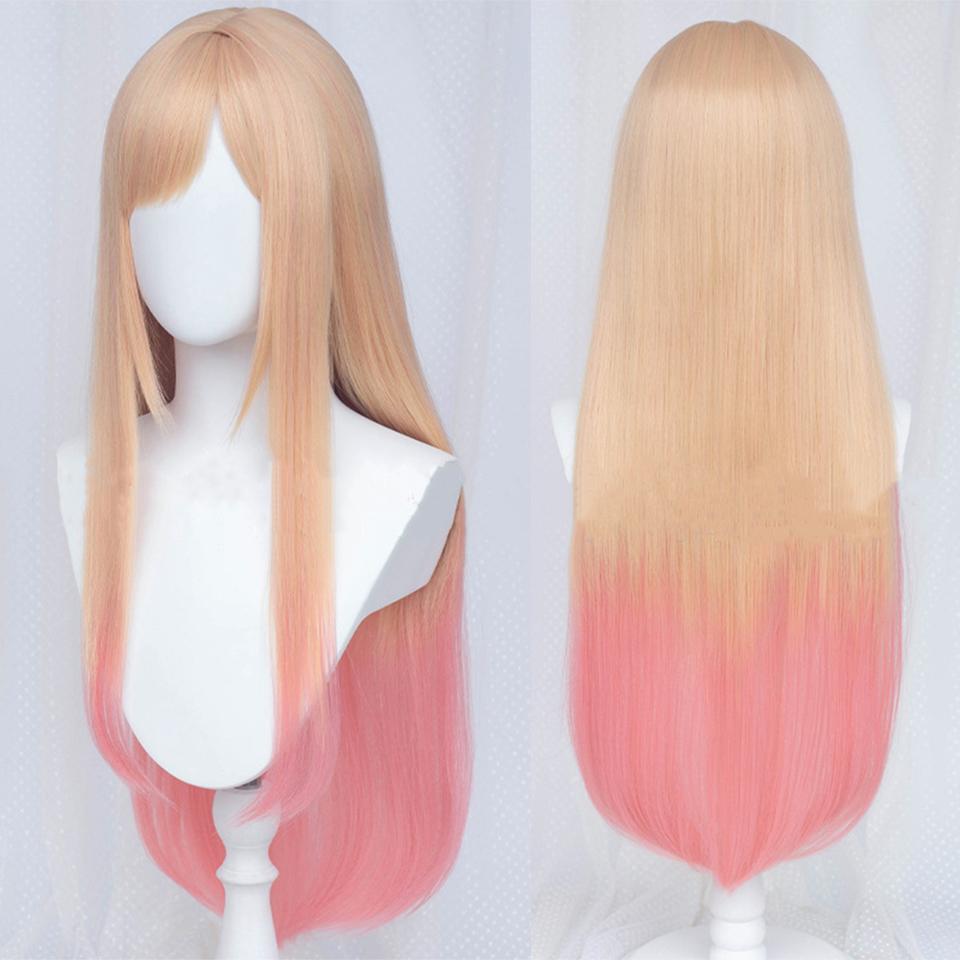 Marin Kitagawa Cosplay Parykk My Dress Up Darling Kostyme Halloween Parykk Med  Pannelugg Gul Rosa Lang Rett Lolita Parykk For Kvinner kjøp billig — fri  frakt, ekte anmeldelser med bilder — Joom, image size:960x960