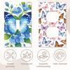 16 Pcs 8 Styles PVC Stickers Switch Stickers Butterfly 115x70mm 2pcs/style