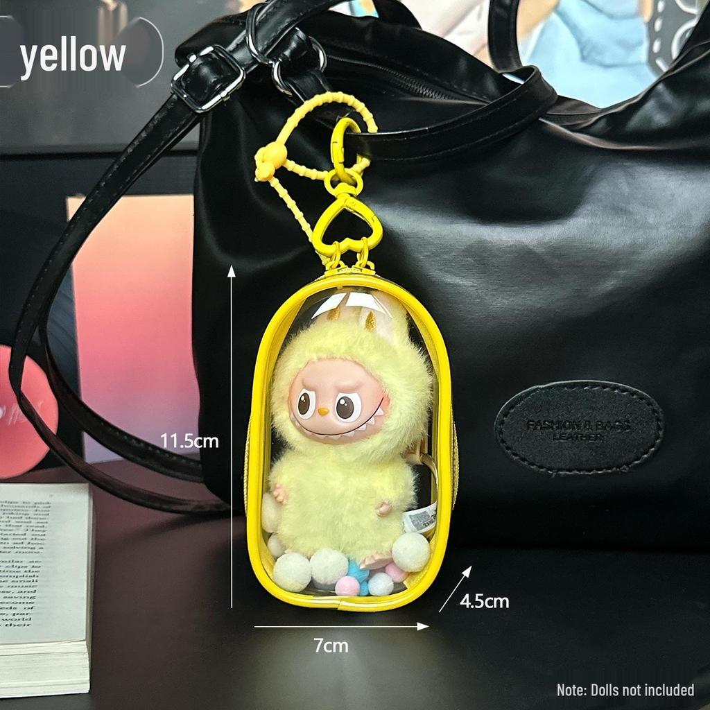 Labubu 4.0 Transparent Protective Case & Dust Cover for Blind Box Ita Bag