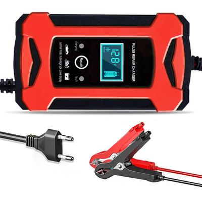 2V 6A  Car Battery Charger Intelligent Fast Charging Pulse Repair Type Full Auto-Stop Dual-Mode Lead Acid for Motorcycle Truck