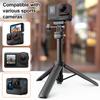 PULUZ Mini Magnetic Quick Release Selfie Stick Tripod 1/4 srew Stand Mount For GoPro MISSION 1/1 PRO/DJI/Insta360 Action Cameras