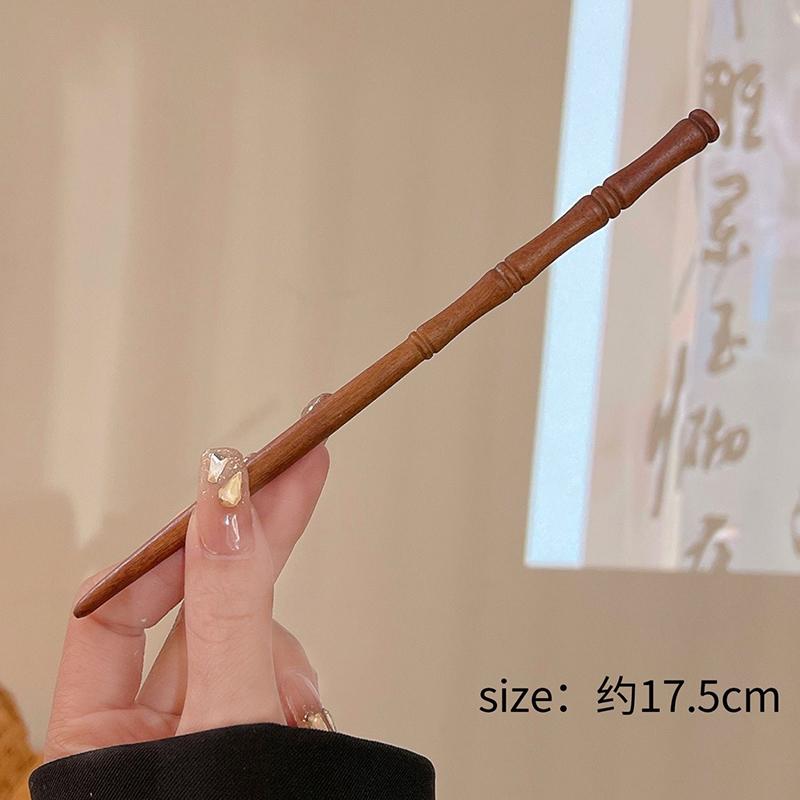 Bambusknoten Holz Damen Mädchen Chinesischer Stil Tradition Klassische Kultur Stab Pan Haarspange Clip Gabel Haarnadel Holz Kopfschmuck Retro