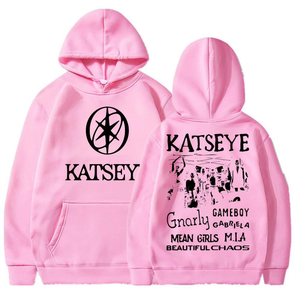 Hanorac cu Glugă Grafic Kpop Katseye Beautiful Chaos Album pentru Femei Modă Harajuku Îmbrăcăminte Sport Femei Coreeană Supradimensionat Fleece Trening