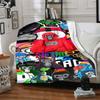 Custom Name Monkey Name Collage Party Blanket For Couch Bed Plush Cozy Fuzzy Blanket Super Soft Warm Blankets For Fall And Winter 091697