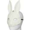 Rabbit Face PU Leather Mask Novelty DIY Rabbit Mask Rabbit Cosplay Mask  Party Masquerade