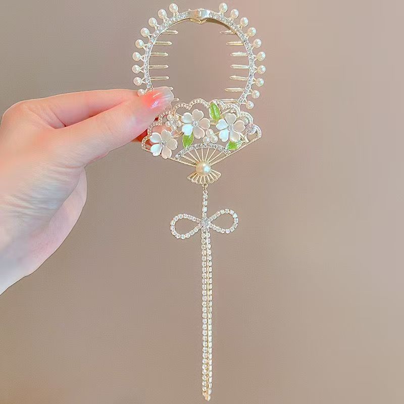 Eleganti Fermagli per Capelli con Strass e Perle con Nappe e Motivi per Donne e Ragazze