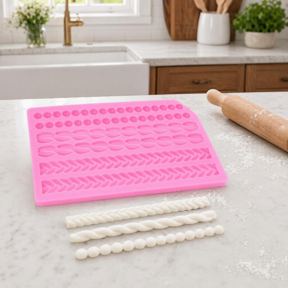 Pearl Bead Silicone Mold 3D Dimensional Baking Mold Chocolate Cake Mold Dessert Borders