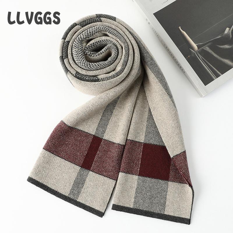 

Cashmere Men s Scarf Casual Plaid Scarf, Zhongqing 2025 Student Scarf Men s, Outdoor Warm Men s Scarf 180cm