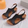 Summer Sandals for Women 2025 Fashionable Large -informal Size Wedge Sandals Fish Mouth Sandals Casual with Platform Wedge Shoes
