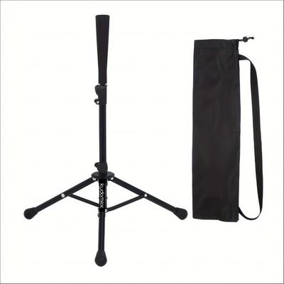 Portable Baseball  Softball Batting Tee  Steel Adjustable Height  Sturdy Tripod Stand for Outdoor Training with Carry Bag